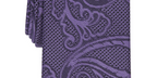 Alfani Men's Slim Paisley Tie Purple Size Regular