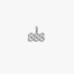 888 Sapphire Angel Number Charm