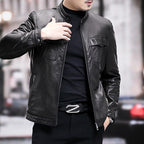 Racer Leather Jacket // Black // Style 2