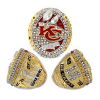 Kansas City Chiefs All Super Bowl Championship Ring & Trophy Set– 1970, 2020 & 2023  Winners Replica Collection