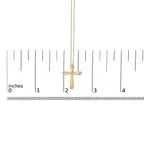 Gold Vermeil Diamond Accent Cross Pendant Necklace