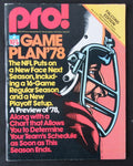 December 4, 1977 New England Patriots vs. Atlanta Falcons NFL PRO! Game Program
