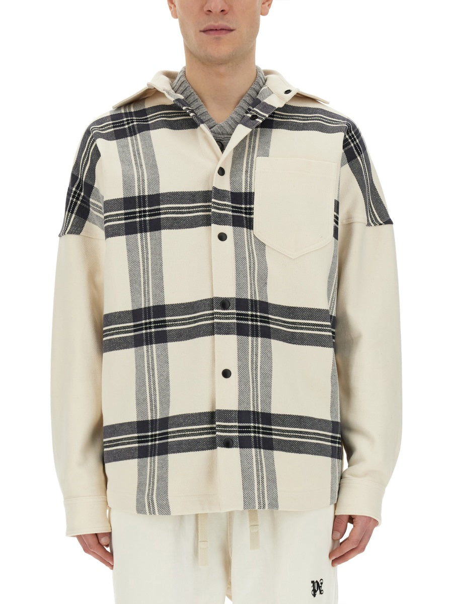 Palm Angels Men Overshirt Check