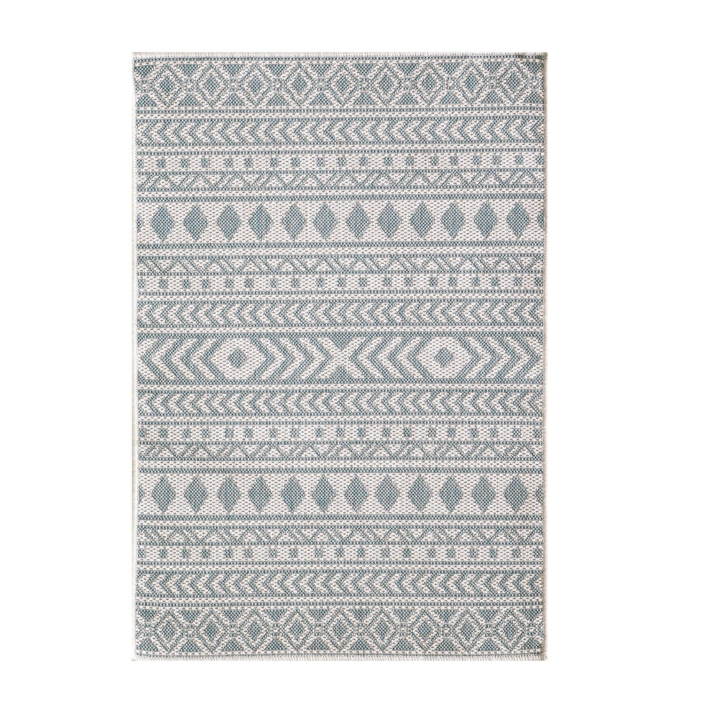 Provo Natura - Machine Woven Performance // Ivory/Aqua - Botanical