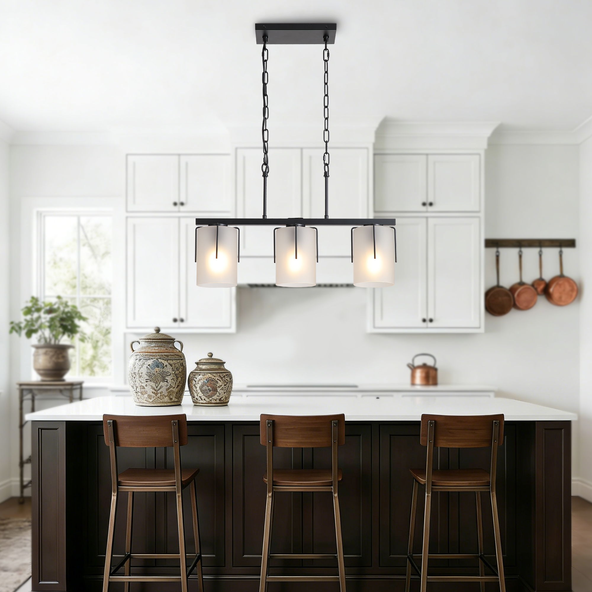Adjustable Cylindrical Pendant Light