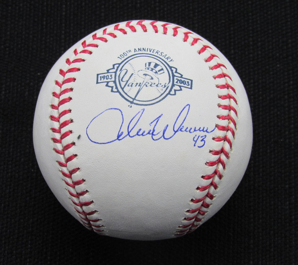 Adam Warren Signed/Auto Yankees 100th OML Baseball MAB Inscr 187113