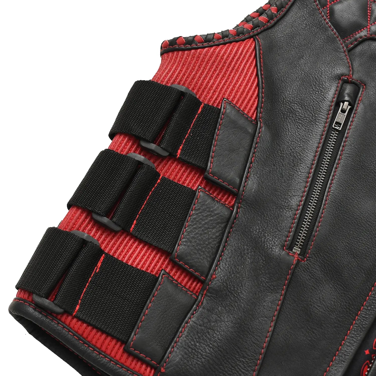 Tactical Emerald Men’s Motorcycle Leather Vest