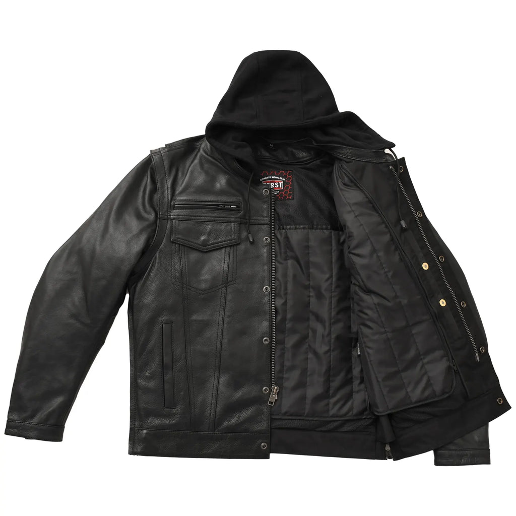 Nightstrike Men’s Motorcycle Leather Jacket