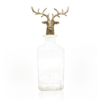 Gold Stag Deer Decanter