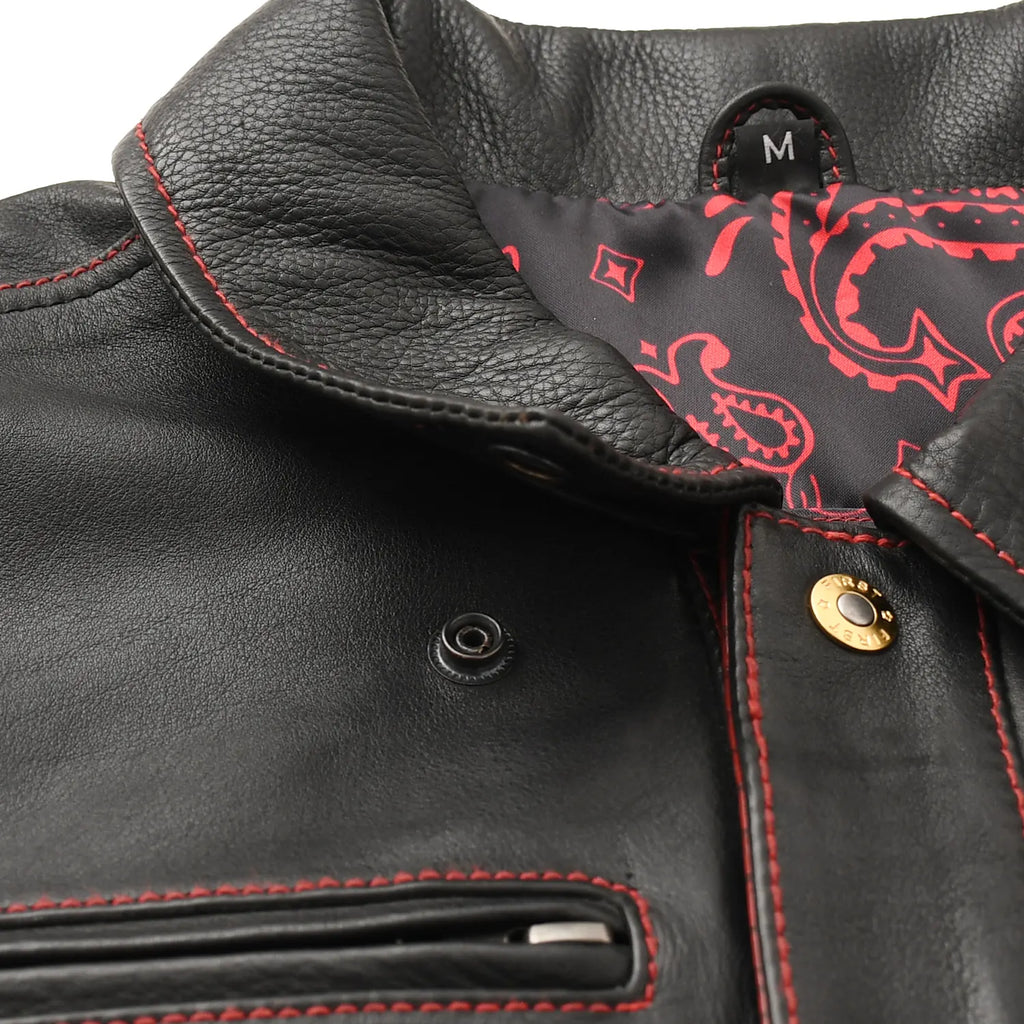 Kingsnake Men’s Motorcycle Leather Vest