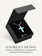 Turquoise Cross Pendant Necklace