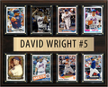 David Wright New York Mets Fan Gift Plaque 12x15 8 Cards Topps Donruss Panini 2024 2025 2026