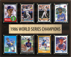 1986 New York Mets World Series Champions Fan Gift Plaque 12x15 8 Cards Topps Donruss Panini 2024 2025 2026