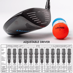 Lazrus Golf 13 pc Set - Laz2 Driver, 3 Wedges Set, Hybrids (4-PW), Putter & Bag (optional)