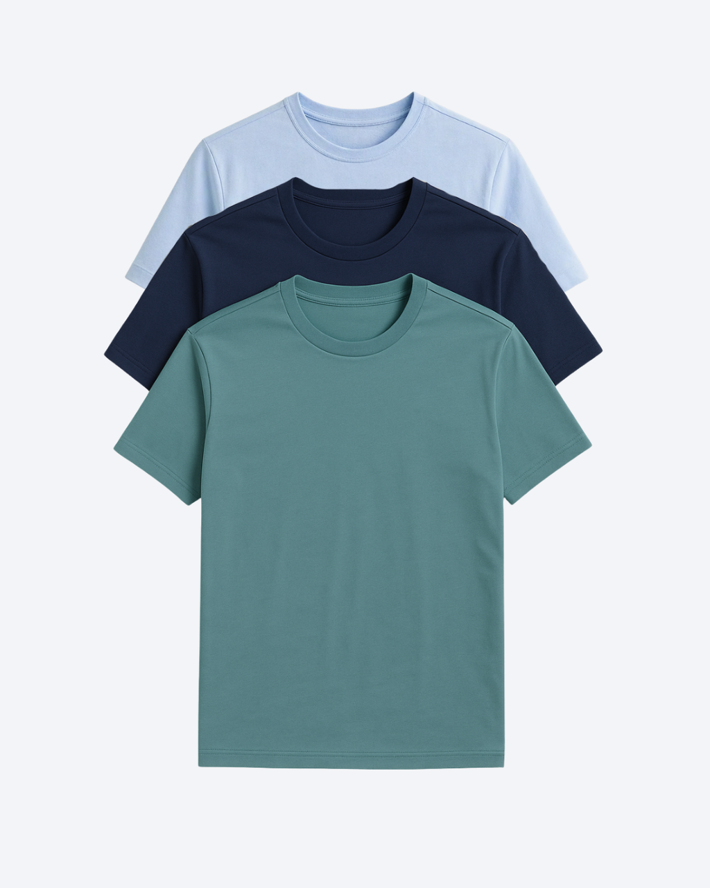 Buki Cinqo Tech Tee 3-Pack - French Blue/Blue Night/Blue Grey
