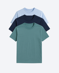 Buki Cinqo Tech Tee 3-Pack - French Blue/Blue Night/Blue Grey