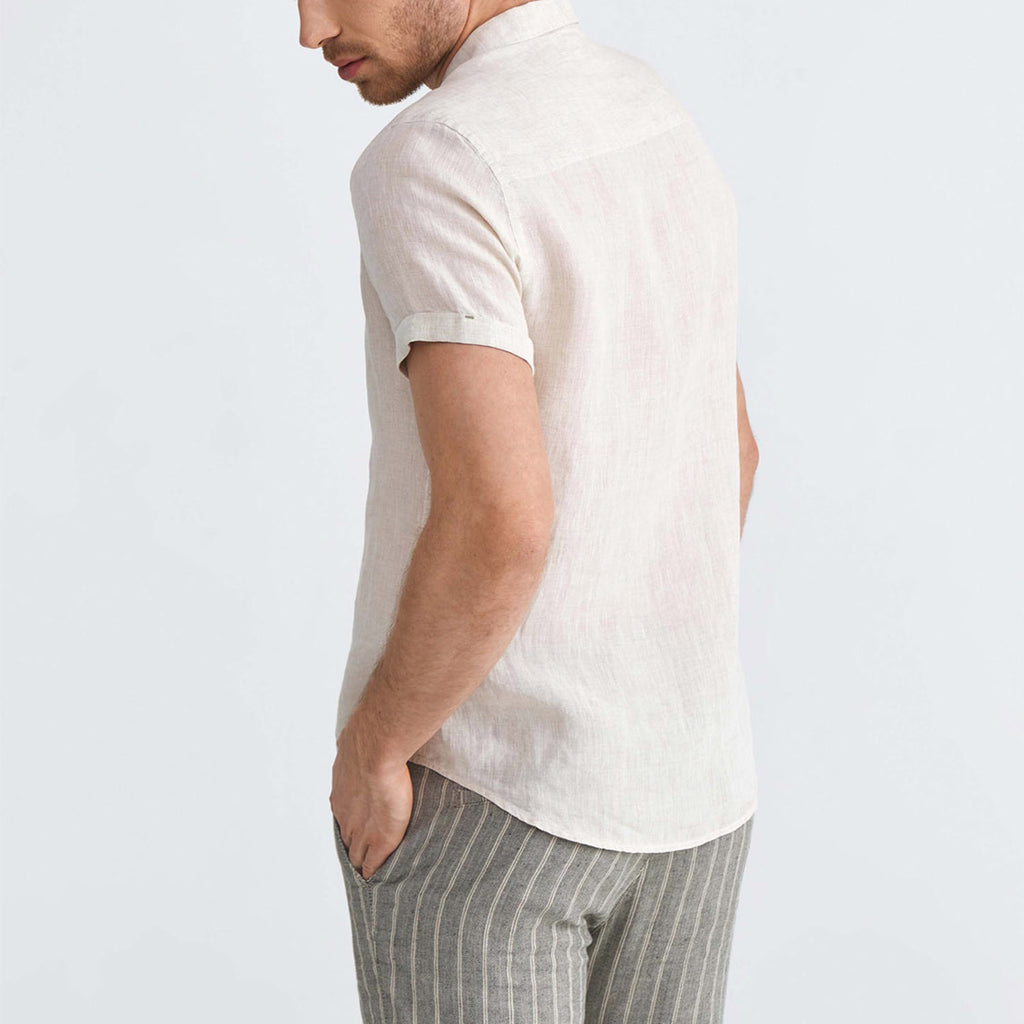 Canne Linen Short Sleeve // Natural