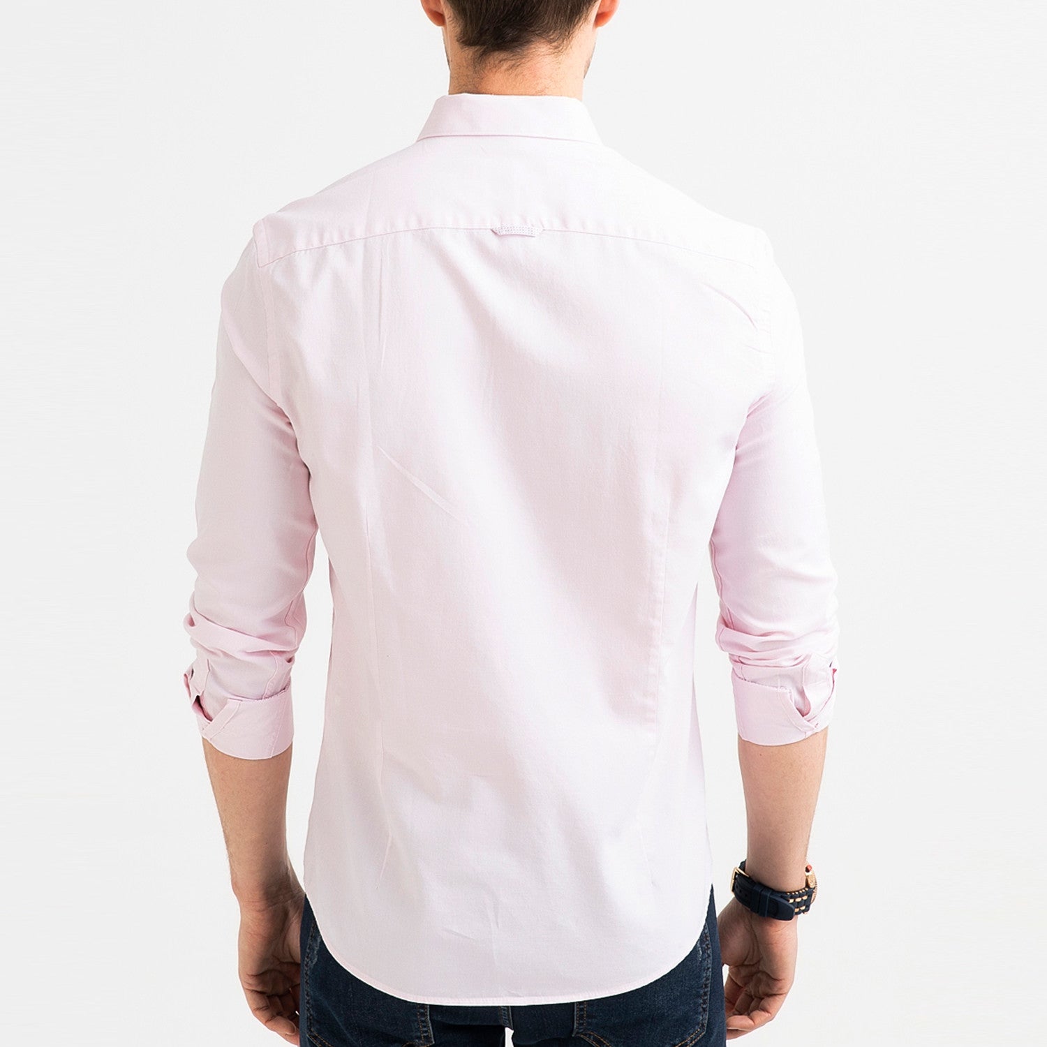Nora Button Down Shirt // Light Pink
