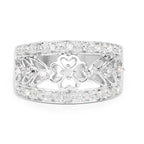 0.31 Carat Genuine White Diamond .925 Sterling Silver Ring
