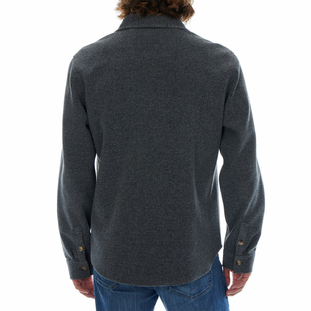 Bentley Heavy Faux Wool Work Shirt  // Charcoal