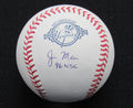 Jim Mecir Signed/Auto Yankees 100th OML Baseball JSA Inscr  186969