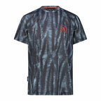 Crewneck Ergonomic Striped T-Shirt // Navy