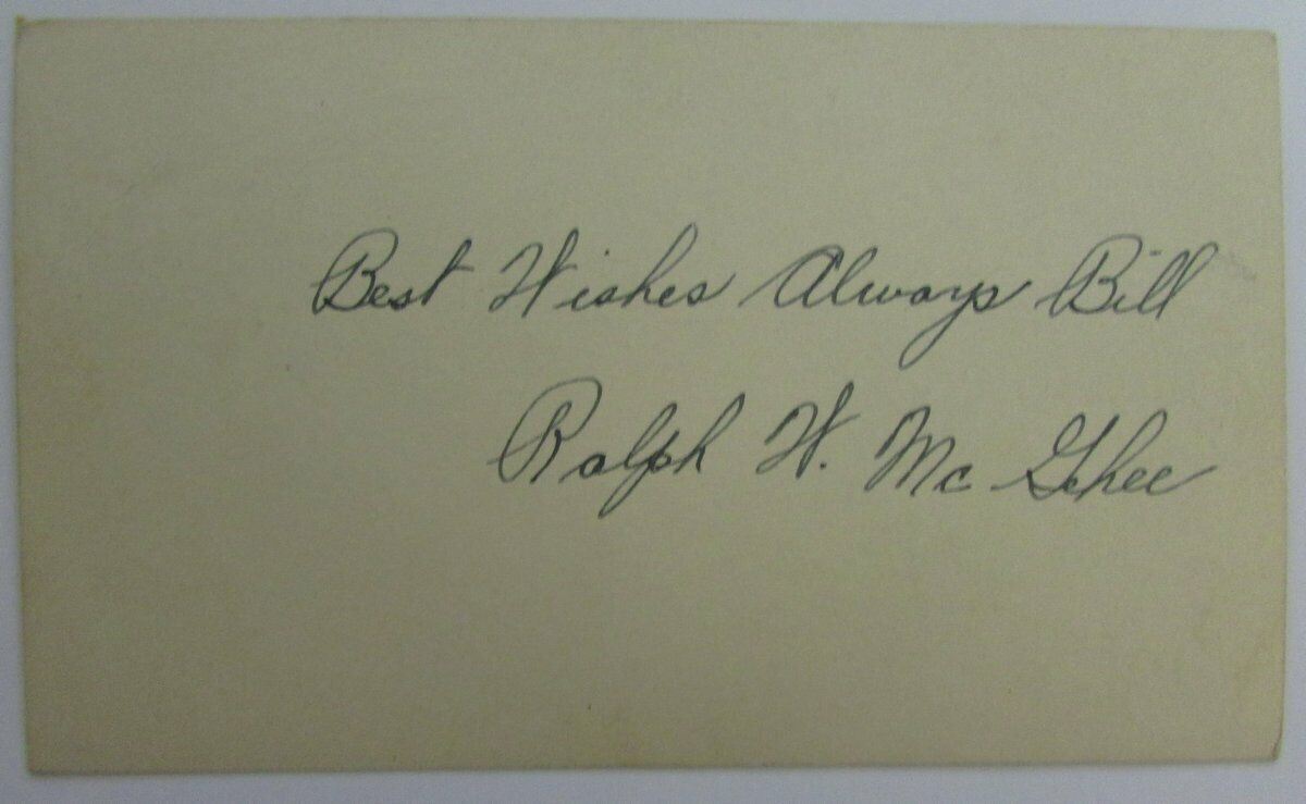 Robert H. McGhee Notre Dame Signed Vintage 1948 GPC Postcard 144823