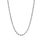 Sterling Silver 2.9mm Diamond Cut Rope Style Chain