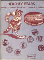 Hershey Bears 4/14 1965 Calder Cup Final Game 3 Program vs. Buffalo AHL 127968