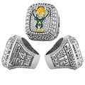 2021 Milwaukee Bucks Championship Ring and Trophy – #34 Tribute Commemorative Replica