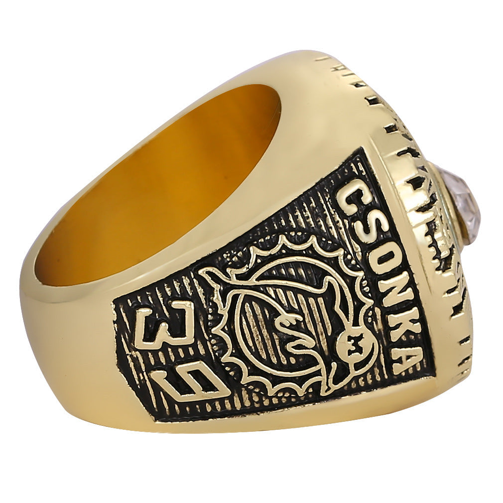 1973 & 1974 Miami Back-to-Back Championship Ring & Trophy Set – Replica Ring Set for Collectors & Fans