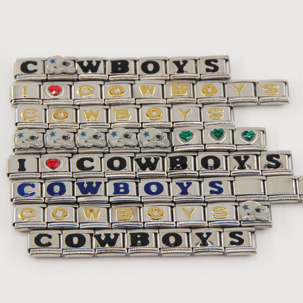 Dallas Cowboys Italian Charm Bracelet – DIY Custom Gift for Fans