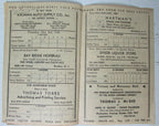 Fort Hamilton Rec Center 10/3/35 Boxing Program Scored 147153