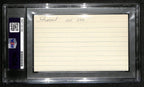 Earl Strom HOF Signed/Auto 3x5 Index Card NBA Referree PSA/DNA 188564