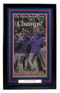 The Dallas Morning News Newspaper 2023 Texas Rangers World Series Champs Framed3
