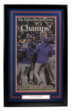 The Dallas Morning News Newspaper 2023 Texas Rangers World Series Champs Framed3