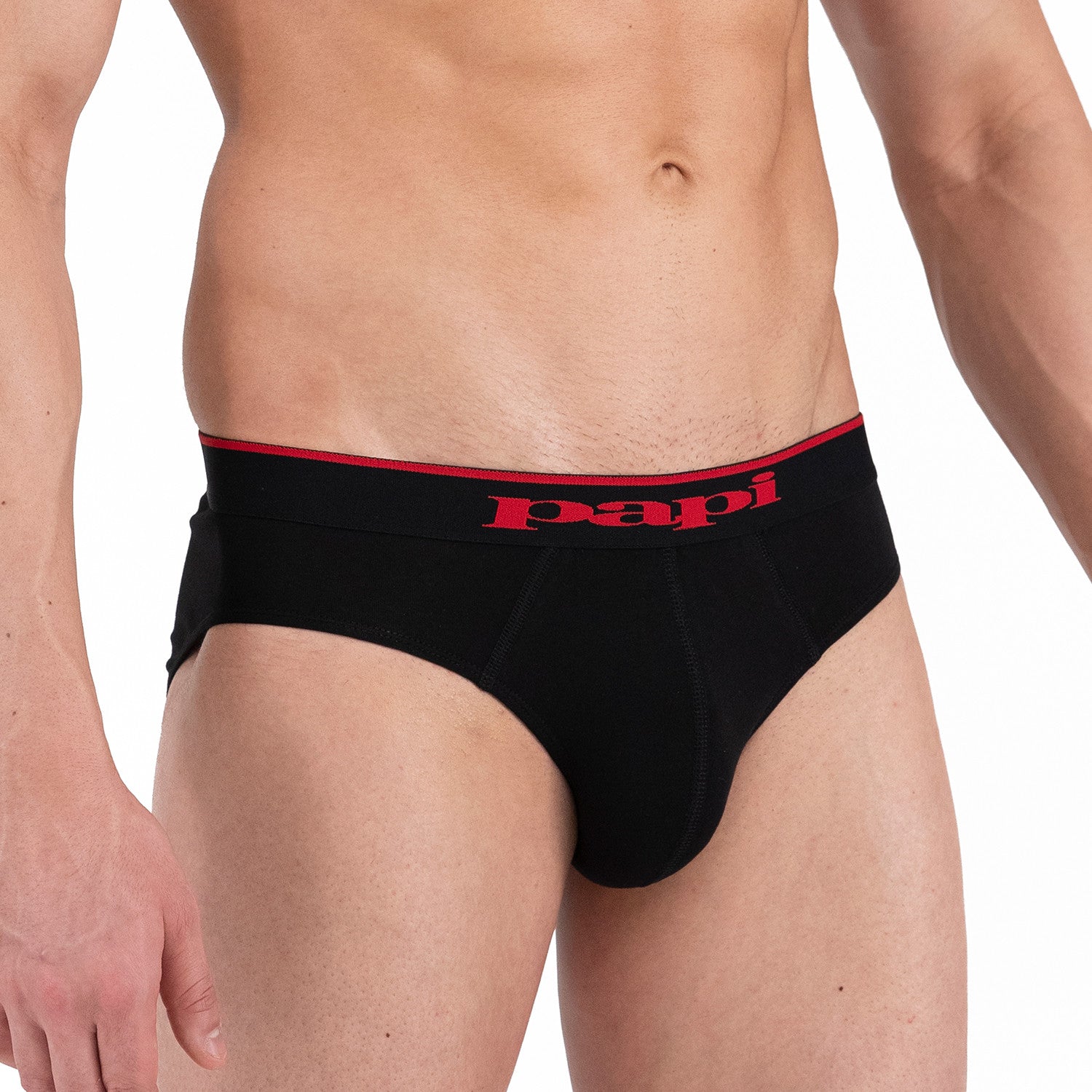 3 Pack Stretch Brief // Red + Gray + Black