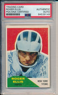 Roger Ellis Titans Signed/Inscribed 1960 Fleer Rookie Card #101 PSA/DNA 166813