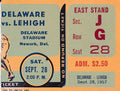 1957 Univ of Delaware vs. Lehigh College Football Game Ticket Stub 1440563