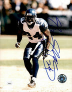 Shawn Springs Seattle Seahawks  Signed/Autographed  8x10 Photo JSA 161553