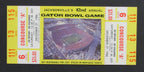 1986 Gator Bowl Football Game Full Ticket Stanford vs. Clemson