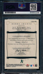 2004 Fleer Greats of the Game Bobby Shantz Card Signed Phila Athletics PSA/DNA