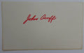 John Acuff Miami Hurricanes 1966-'68 Signed/Autographed  3x5 index card 144794