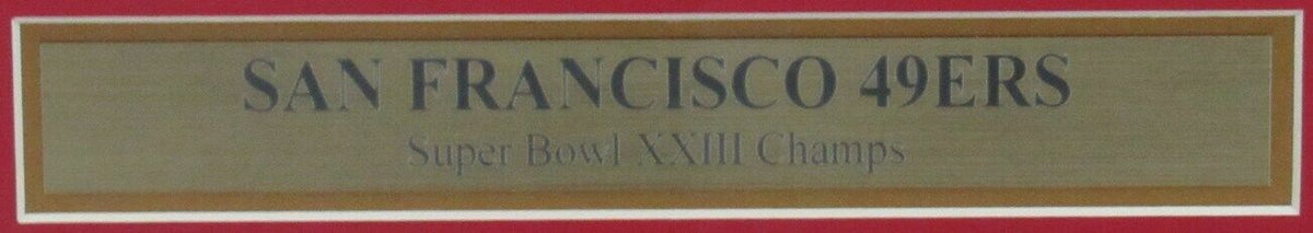 49ers 1989 Super Bowl XXIII Champs San Francisco Examiner Framed 157897