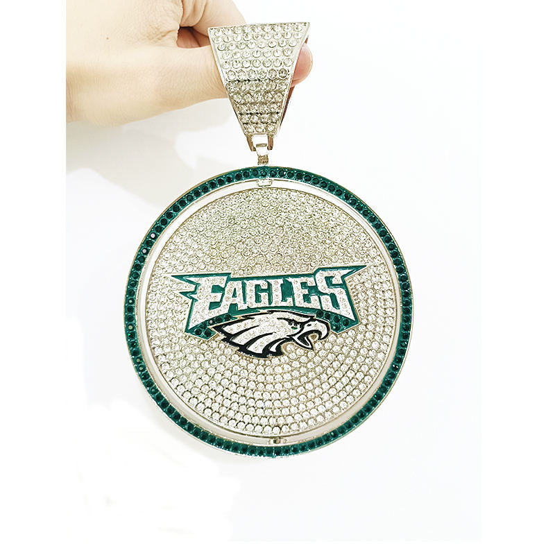 Rotating Sports Team Logo Pendant Necklace –  Perfect Gifts for True Fans