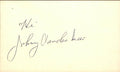 Johnny Vander Meer Cincinnati Reds d.1997 Signed/Auto 3x5 Index Card 162500
