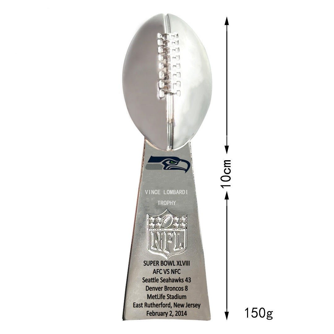 2014 Seattle Seahawks Championship Ring & Trophy Set-Collectible Memorabilia