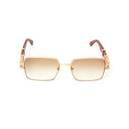 Men's // High Street Full Rim Wood // 18KT Gold + Brown + Gradient Brown
