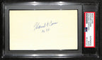 Howard Cann HOF Signed/Auto 3x5 Index Card NY University Coach PSA/DNA 188590