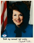 Elizabeth Dole Politician Signed/Autographed 8x10 Photo PSA/DNA 159640